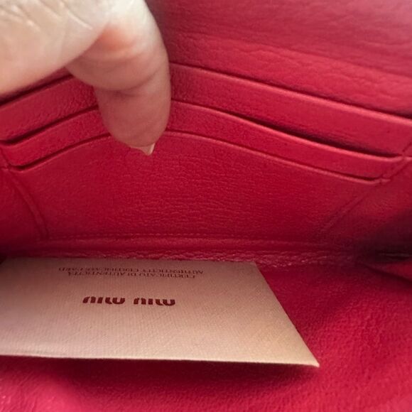 Miu Miu Raspberry Pink Envelope Wallet - Picture 9 of 17